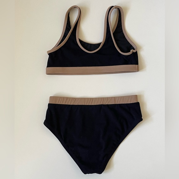 Splendid Girls’ Tactile Cashmere 2 Pc. Swim Set - Bralette w/ High Waist Bottoms - Picture 6 of 8